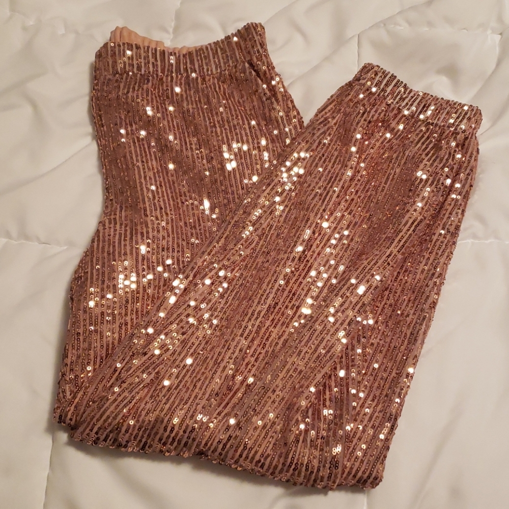 Loft Sequin joggers